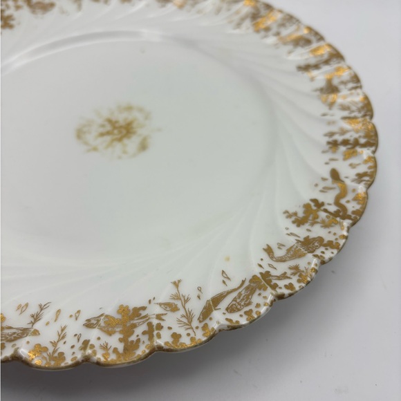 Salesman Limoges Elegant White Porcelain Plate - Picture 6 of 12